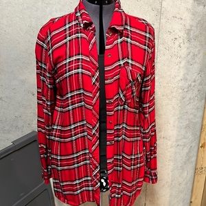 Red plaid with cute back detail!